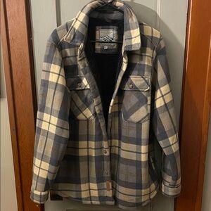 Plaid Button-Up Women's Fleece
